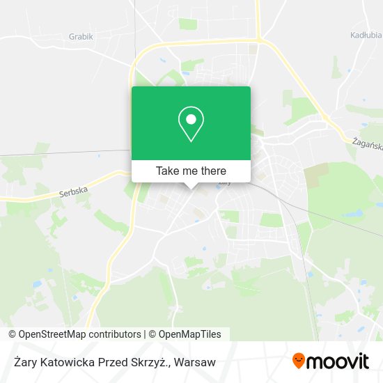 Żary Katowicka Przed Skrzyż. map