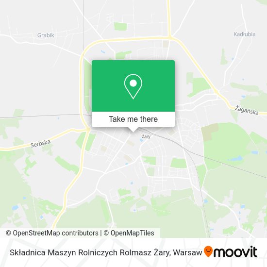 Składnica Maszyn Rolniczych Rolmasz Żary map