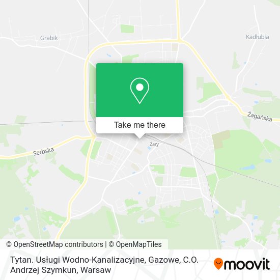 Tytan. Usługi Wodno-Kanalizacyjne, Gazowe, C.O. Andrzej Szymkun map