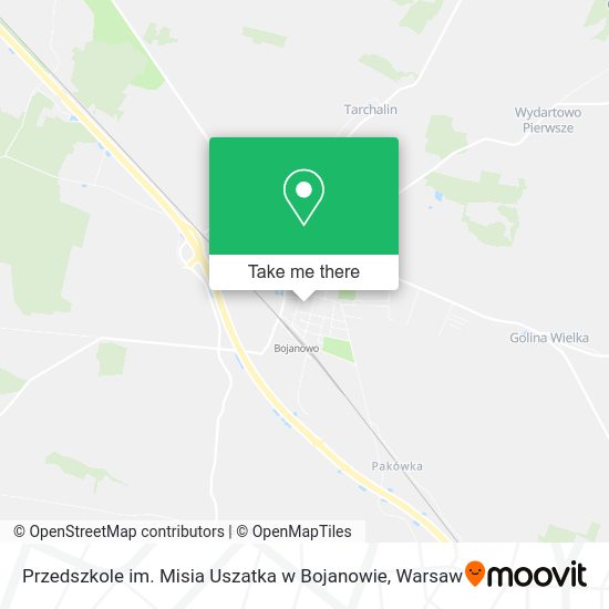 Przedszkole im. Misia Uszatka w Bojanowie map