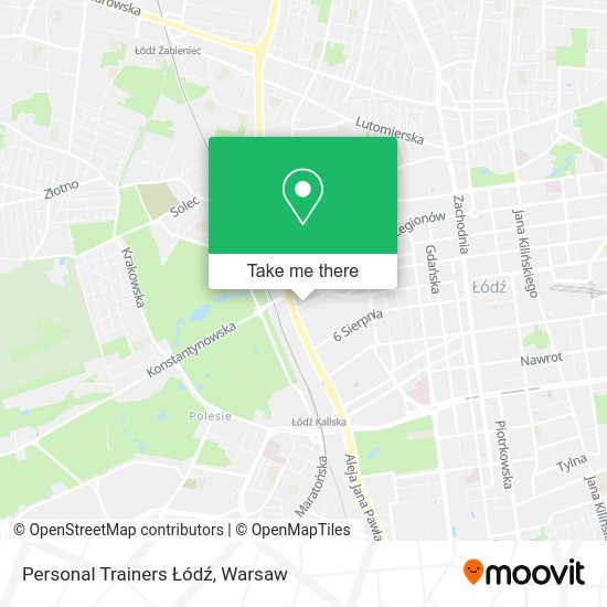 Personal Trainers Łódź map