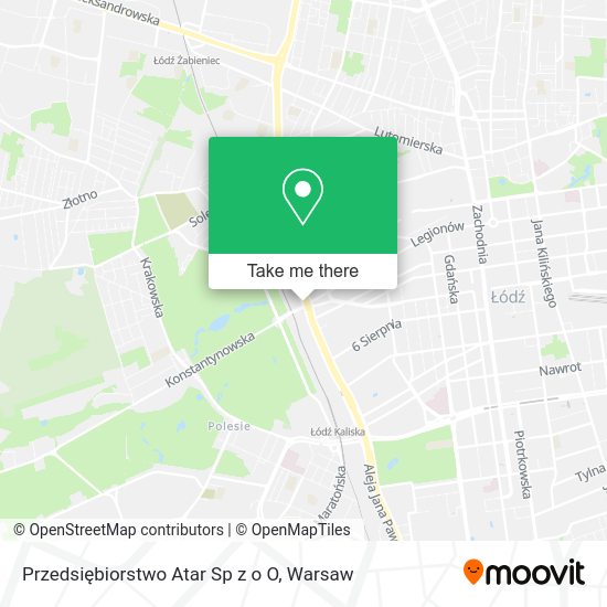 Przedsiębiorstwo Atar Sp z o O map