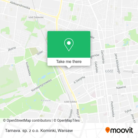 Карта Tarnava. sp. z o.o. Kominki