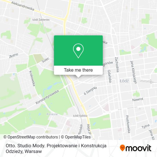 Otto. Studio Mody. Projektowanie i Konstrukcja Odzieży map