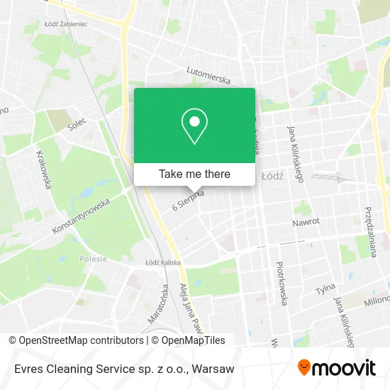 Карта Evres Cleaning Service sp. z o.o.