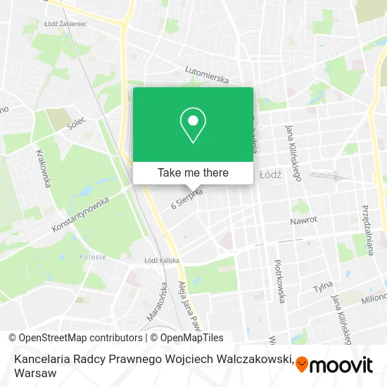 Карта Kancelaria Radcy Prawnego Wojciech Walczakowski