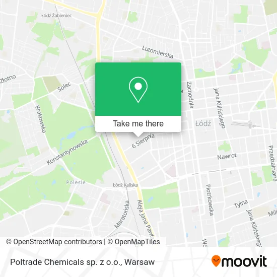 Карта Poltrade Chemicals sp. z o.o.