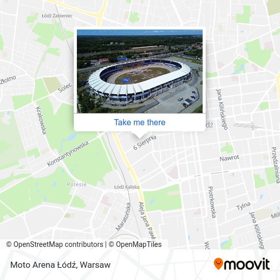 Moto Arena Łódź map