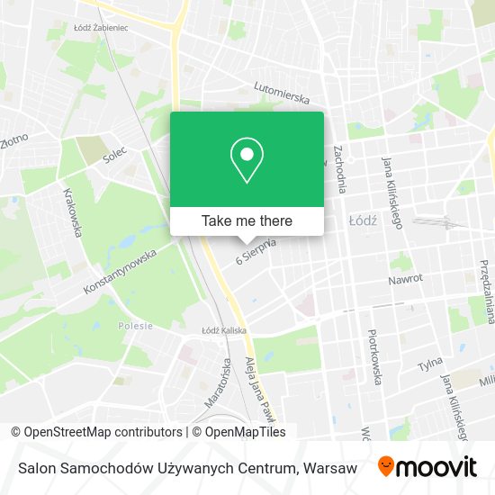 Карта Salon Samochodów Używanych Centrum