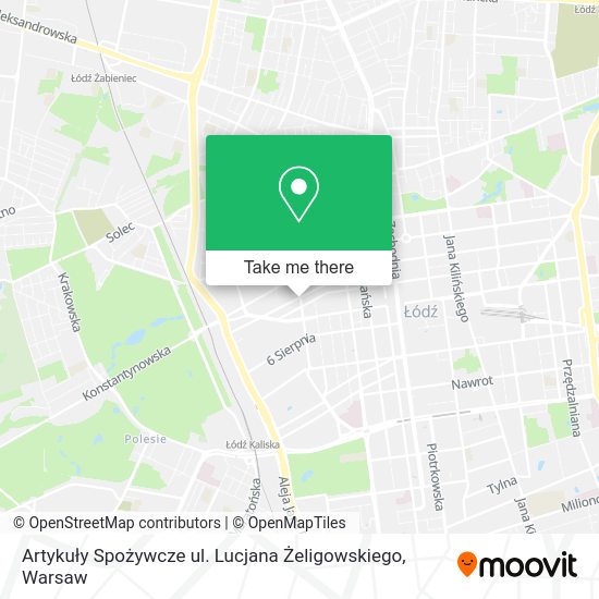 Artykuły Spożywcze ul. Lucjana Żeligowskiego map