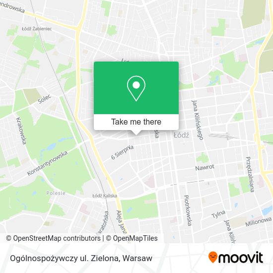 Ogólnospożywczy ul. Zielona map