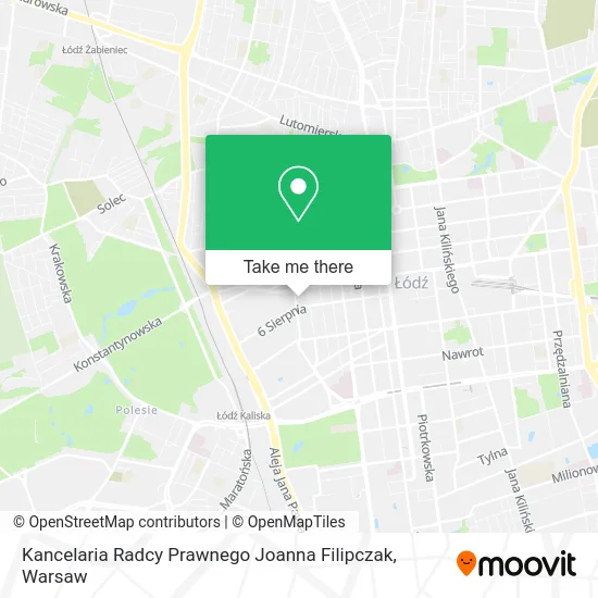 Карта Kancelaria Radcy Prawnego Joanna Filipczak