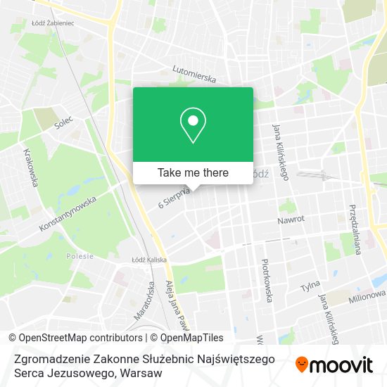 Zgromadzenie Zakonne Służebnic Najświętszego Serca Jezusowego map