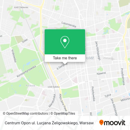 Centrum Opon ul. Lucjana Żeligowskiego map