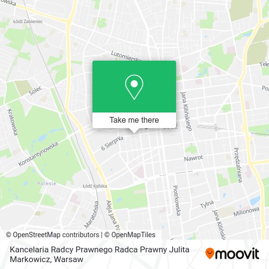 Kancelaria Radcy Prawnego Radca Prawny Julita Markowicz map