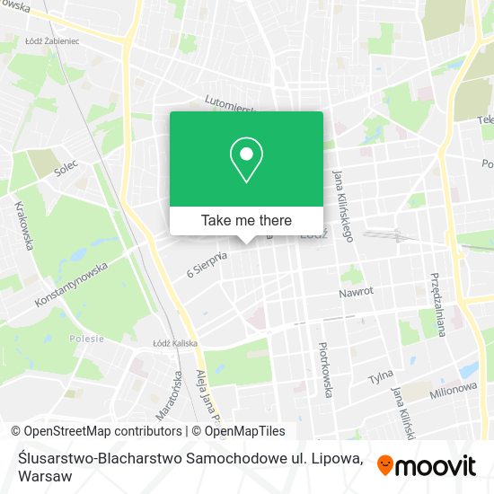 Ślusarstwo-Blacharstwo Samochodowe ul. Lipowa map