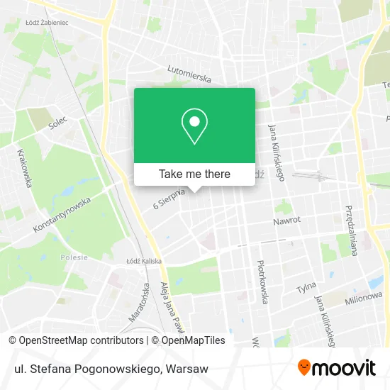 Карта ul. Stefana Pogonowskiego