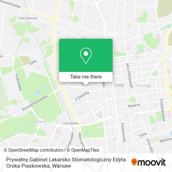 Prywatny Gabinet Lekarsko Stomatologiczny Edyta Orska Piaskowska map