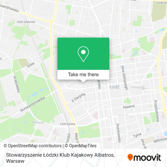 Stowarzyszenie Łódzki Klub Kajakowy Albatros map