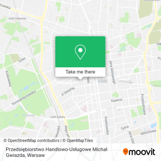 Przedsiębiorstwo Handlowo-Usługowe Michał Gwiazda map