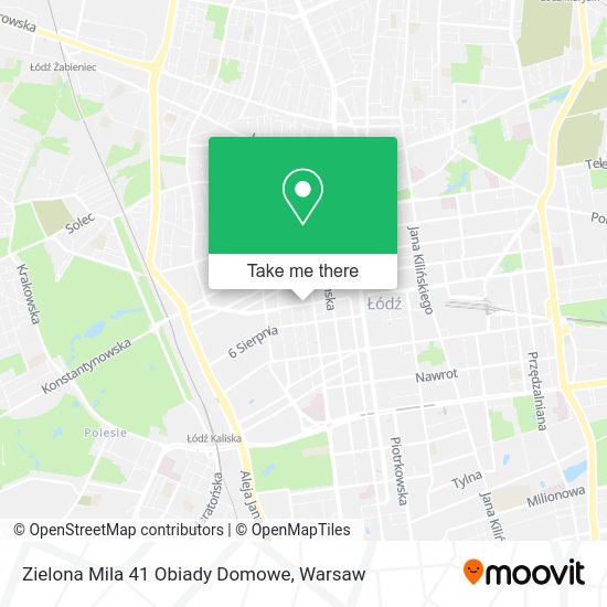 Zielona Mila 41 Obiady Domowe map