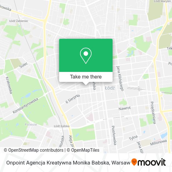 Onpoint Agencja Kreatywna Monika Babska map