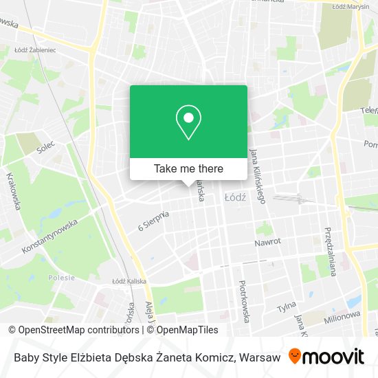 Baby Style Elżbieta Dębska Żaneta Komicz map