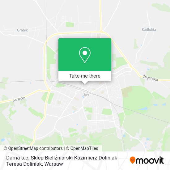 Dama s.c. Sklep Bieliźniarski Kazimierz Doliniak Teresa Doliniak map