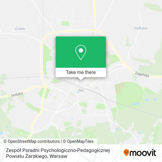 Zespół Poradni Psychologiczno-Pedagogicznej Powiatu Żarskiego map