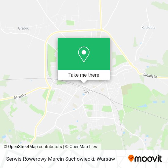 Serwis Rowerowy Marcin Suchowiecki map