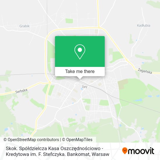 Skok. Spółdzielcza Kasa Oszczędnościowo - Kredytowa im. F. Stefczyka. Bankomat map