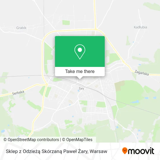 Карта Sklep z Odzieżą Skórzaną Paweł Żary