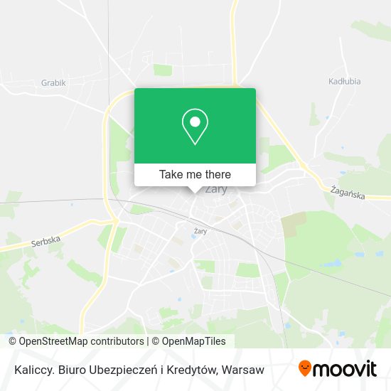 Kaliccy. Biuro Ubezpieczeń i Kredytów map