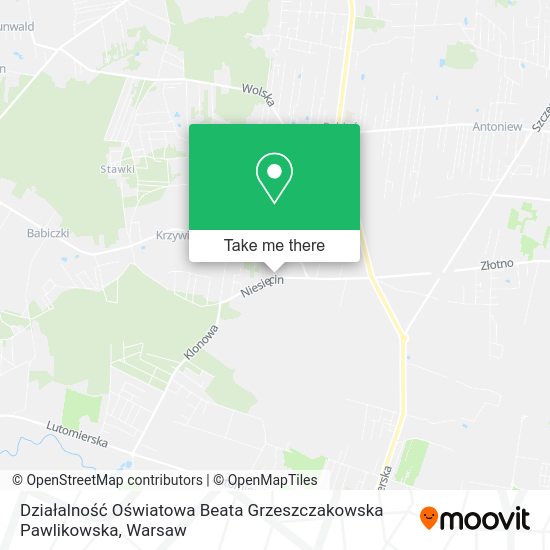 Działalność Oświatowa Beata Grzeszczakowska Pawlikowska map