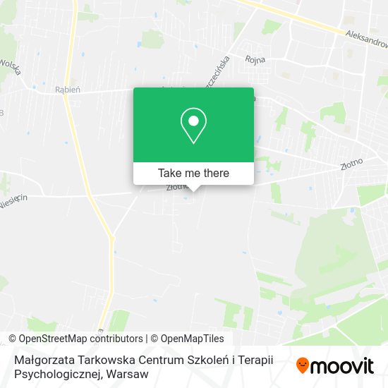 Małgorzata Tarkowska Centrum Szkoleń i Terapii Psychologicznej map