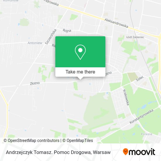 Andrzejczyk Tomasz. Pomoc Drogowa map