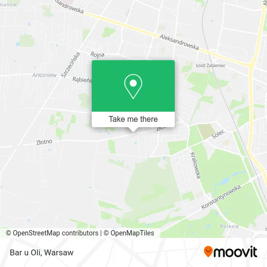 Карта Bar u Oli