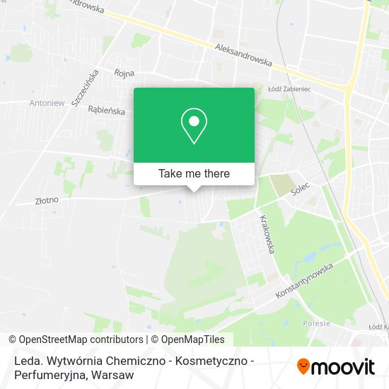 Leda. Wytwórnia Chemiczno - Kosmetyczno - Perfumeryjna map