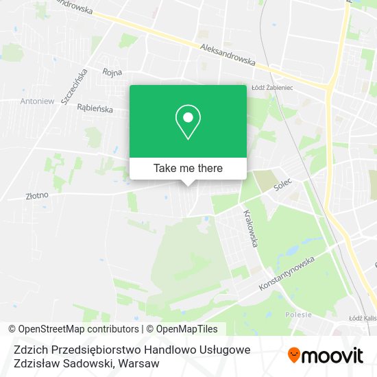 Zdzich Przedsiębiorstwo Handlowo Usługowe Zdzisław Sadowski map