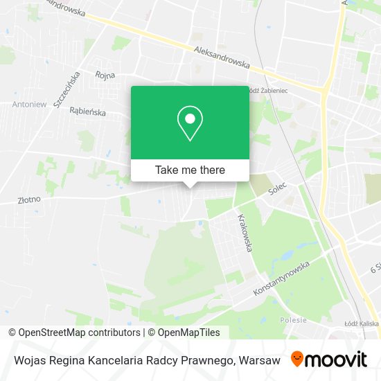 Wojas Regina Kancelaria Radcy Prawnego map