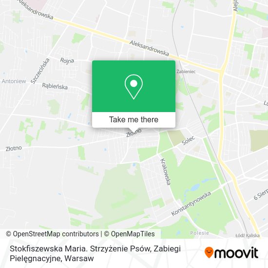 Stokfiszewska Maria. Strzyżenie Psów, Zabiegi Pielęgnacyjne map