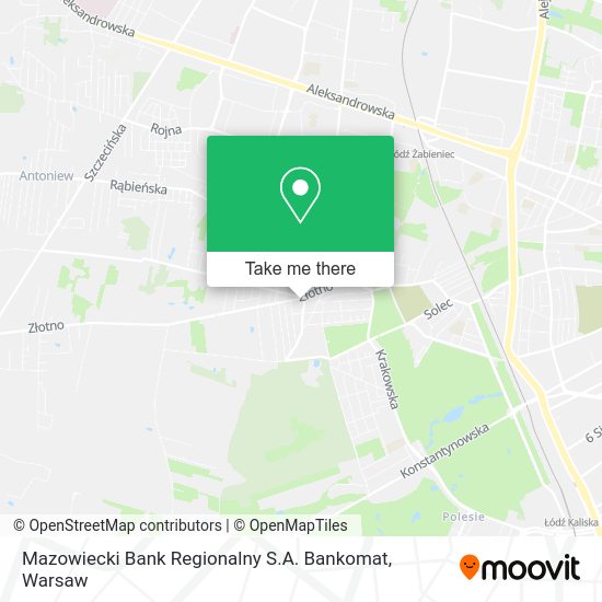 Карта Mazowiecki Bank Regionalny S.A. Bankomat