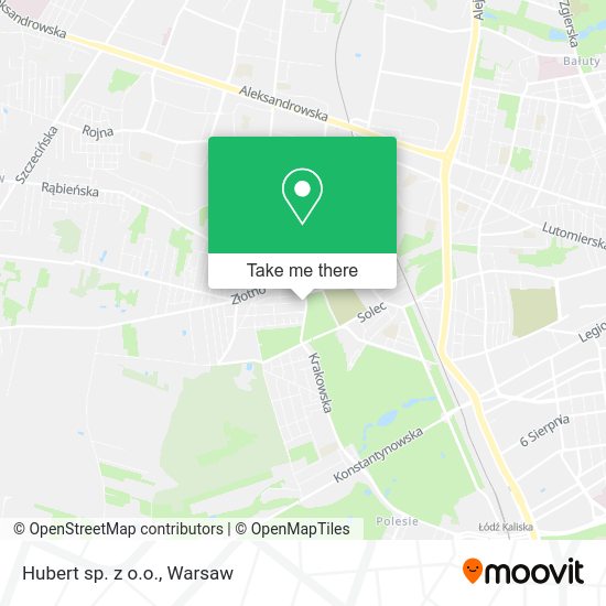 Hubert sp. z o.o. map