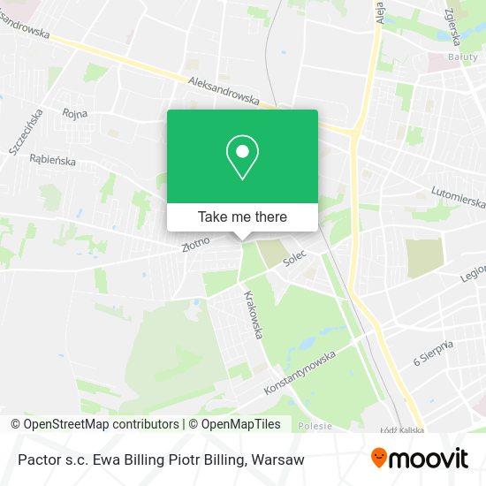 Pactor s.c. Ewa Billing Piotr Billing map