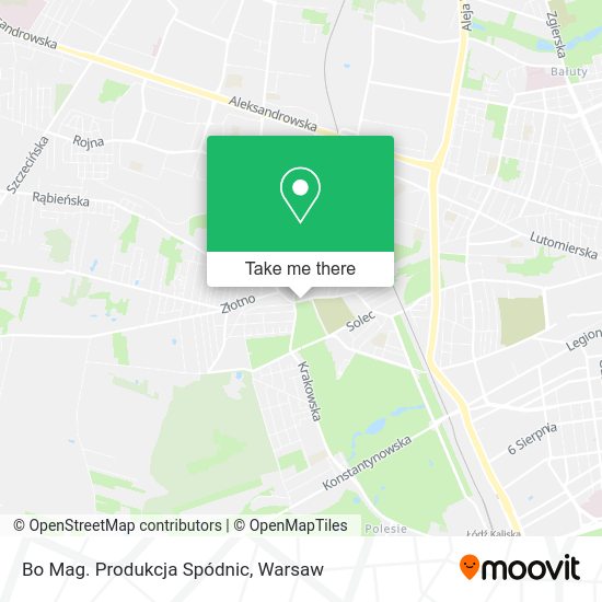 Bo Mag. Produkcja Spódnic map