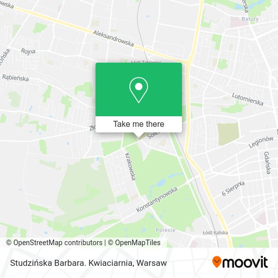 Studzińska Barbara. Kwiaciarnia map