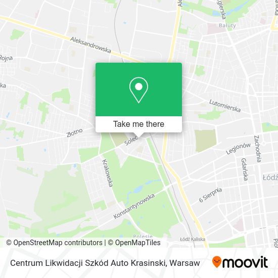 Centrum Likwidacji Szkód Auto Krasinski map