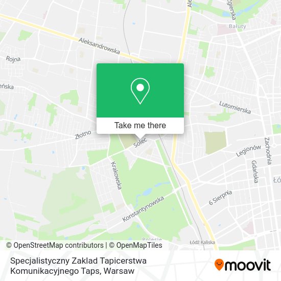 Specjalistyczny Zaklad Tapicerstwa Komunikacyjnego Taps map