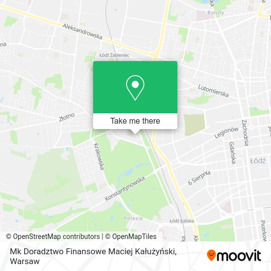 Mk Doradztwo Finansowe Maciej Kałużyński map