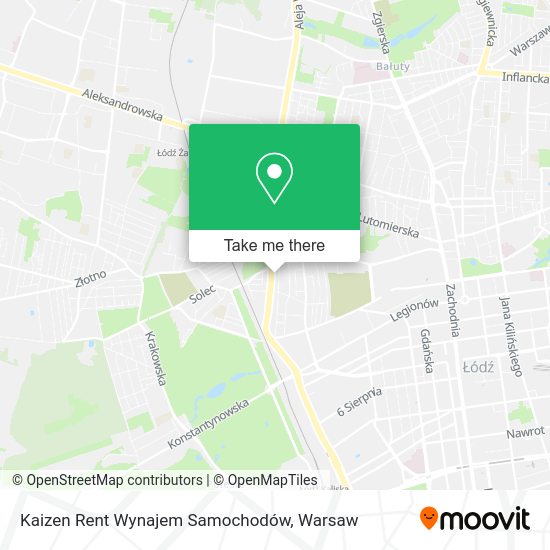 Kaizen Rent Wynajem Samochodów map